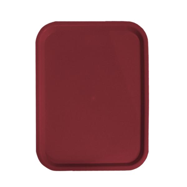 14" x 18" Burgundy Fast Food Tray 1 14" x 18" Burgundy Fast Food Tray
